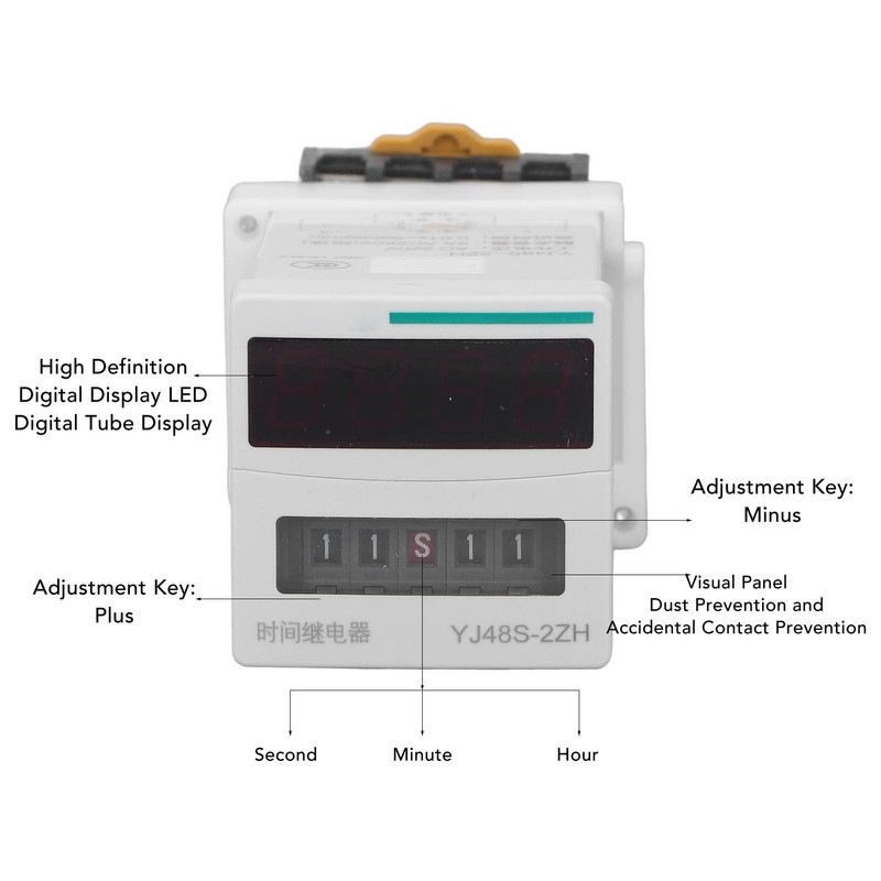 Time Relay 8 Pin 2 Sets 0.01S To 99H99MIN Programmable