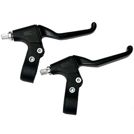 NM SELECT 2 x Bike Bicycle Brake Levers | Bike Handle Brake Lever 2.2cm Diameter for Most Bicycles MTB Road Bikes & BMX | Black Aluminium Alloy