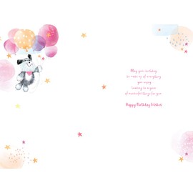 Great Granddaughter Let The Birthday Adventures Begin Cute Dog Birthday Card