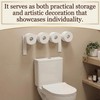 21 Inches Poop Wood Toilet Paper Holder Funny Poop Toilet