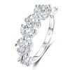 Birth Flower Ring For Women, Sterling S925 Silver April Birthstone