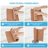 AIDEA Microfiber Cleaning Cloth Roll, 55 Sheets Shop Towels Washable,