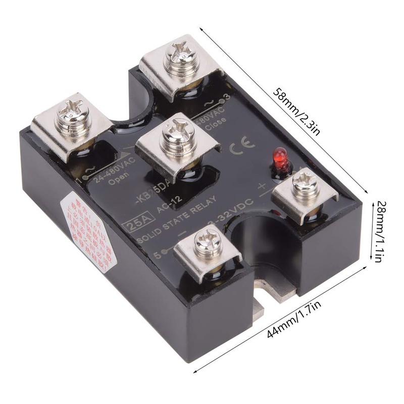 LJCM DC Solid State Relay - 3-32V DC Input, 24-480V