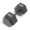 Marcy 80lb Cast Iron Hex Dumbbell, Single, IV-2080