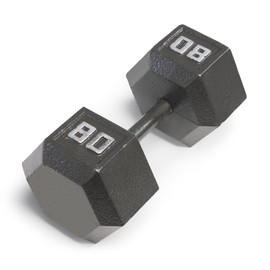 Marcy 80lb Cast Iron Hex Dumbbell, Single, IV-2080
