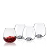 RONA Drink Master # 4 Stemless Burgundy Glass | Set