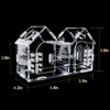 Jumping Spider Enclosure, Acrylic Terrarium with Partition Divider (1-2 Compartments),