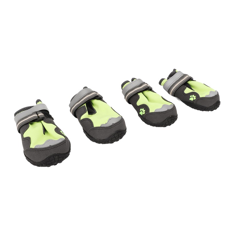 4Pcs Dog Booties Adjustable Slip Resistant Breathable Dog Boot with