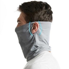 Bicycle Hiking Golf Face Mask Sunshade UV Protection Cyan 2ea