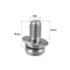 sourcing map M4 x 8mm Stainless Steel Phillips Pan Head