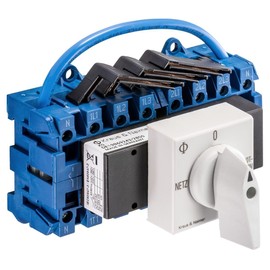 Kraus&Naimer KG20A T904 VE2 +F437 Switch 4-Pin 25A with Position Mains 0 Emergency Power Snap Mounting Load Switch