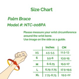 NeoTech Care Hand Palm Wrist Support, Gray (Size L, 1 Unit)