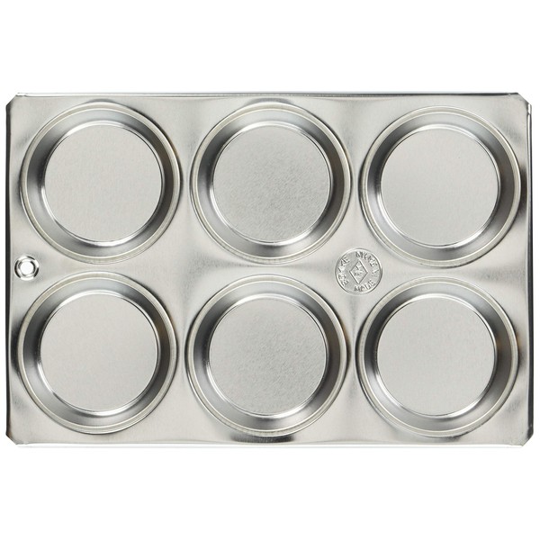 FK Tin Muffin Molds B # 7 Cup 6 Pieces Bed in a Bag