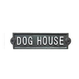 Venture Vehicles Ltd Cast Iron Dog House Plaque Sign | Dog Puppy Kennel