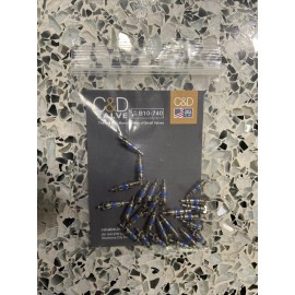 C&D 25 Pcs C&D Valve Core 1/4" B10-740 CD4460/25