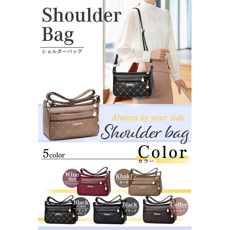 T.Y.ryanryan Women's Shoulder Bag, Crossbody Bag, Shoulder Bag, PU Leather,