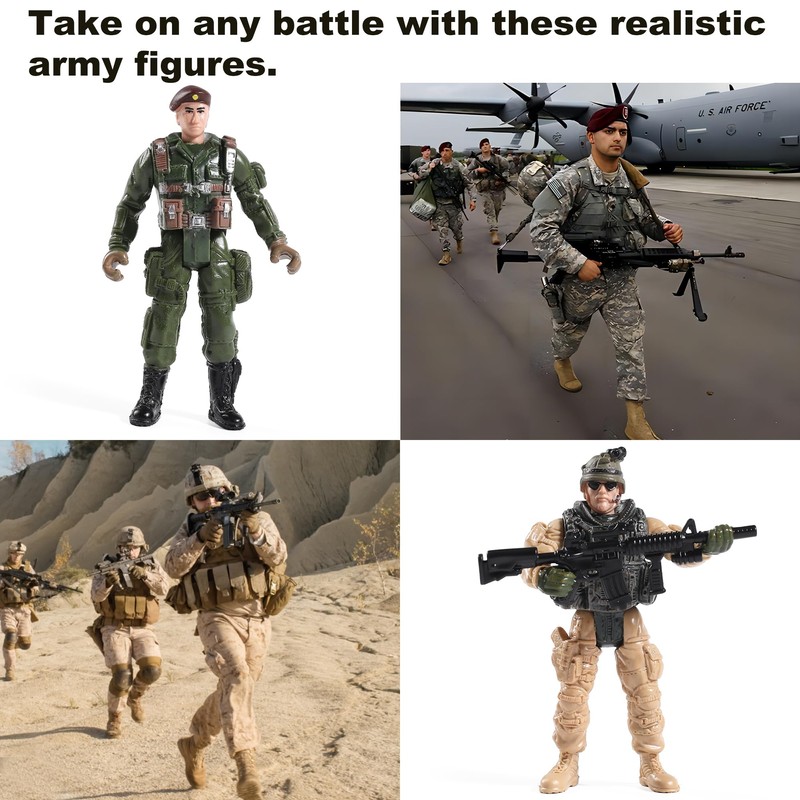 US Army Men and SWAT Team Toy Soldiers Action Figures