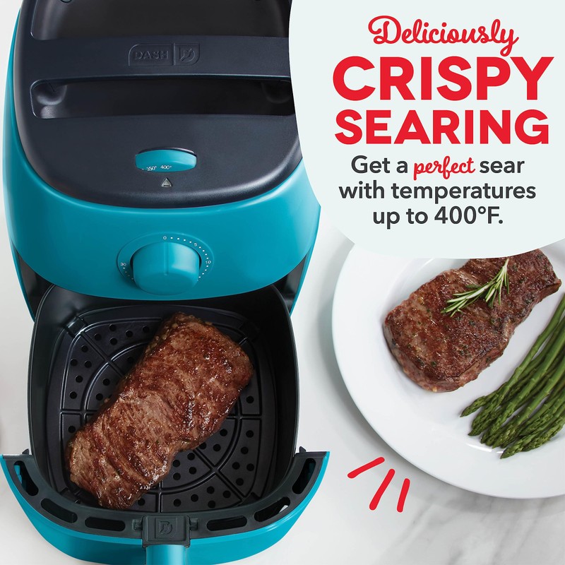 DASH Tasti-Crisp™ Electric Air Fryer Oven, 2.6 Qt., Teal –