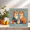Anniversary Card - My Soulmate - Cute Fox Love Romantic