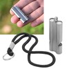 Pure Titanium Whistle with Lanyard Outdoor Survival Whistle High Decibel