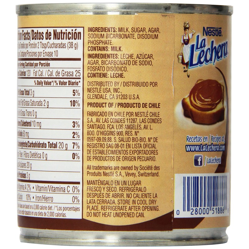 La Lechera Dulce De Leche, 13.4-Ounce Container (Pack of 6)