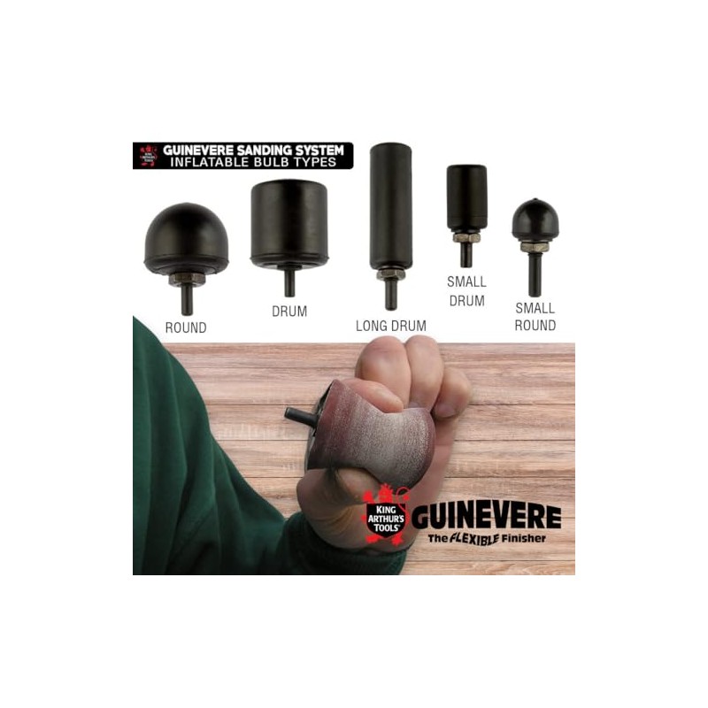 King Arthur's Tools Guinevere Inflatable Small 1-1/4" Drum Sander –