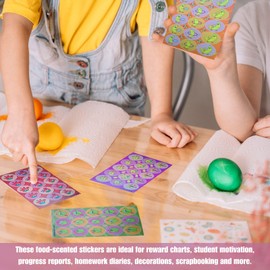 Scratch 'n Sniff Stickers - 9 Sheets, Fragrant & Fruit Scented, Pack of 135