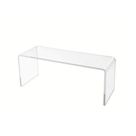 Marketing Holders 10”W x 4H Riser Stand Market Trinket Value Pack of 2 Showcase Collectibles Advertise Shoes Shelf Acrylic Rack Platform Wedding Counter Top Display Jewelry Boutiques