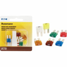Bussmann (20)-Bussmann ATR (Micro II) Fuse Assortment with Fuse Puller BP/ATR-A7-RPP