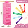 Fivebop 2 Pack 6-Shelf Weekly Clothes Organizer for Kids, Hanging