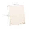 iplusmile 50pcs Gold Foil Dots Name Cards Elegant Table Tent