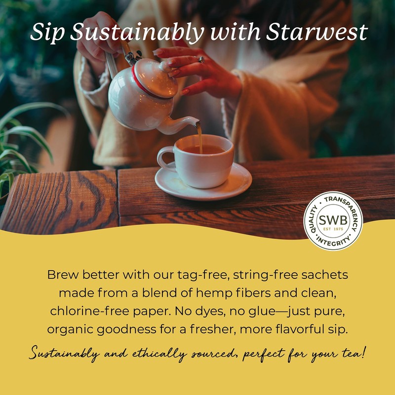 Starwest Botanicals Organic Dandelion Root Tea - Herbal Tea, Caffeine