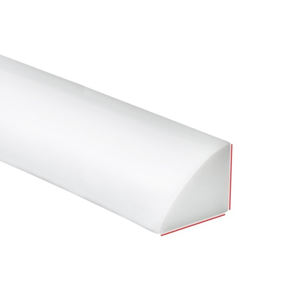 Duzzy 118 Inch Flexible Quarter Round Molding, Peel and Stick