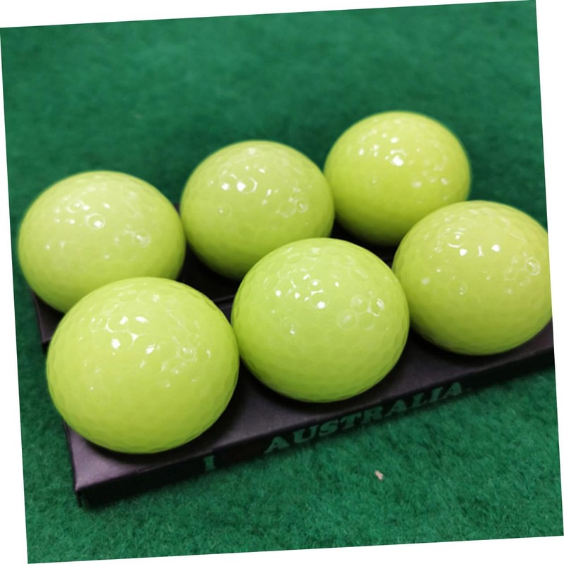 SUPVOX 6pcs Luminous Golf Balls for Night Practice Glow The