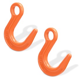 Leero 2Ton Large Opening Lifting Hook, 2 Pack Alloy Steel Large Opening Lifting Hook for Equipment Lifting, Harbour Transport, Construction Work - Orange WLL: 4,409 lbs