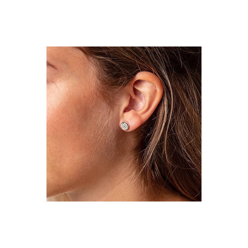 DUR Schmuck: O5214 Sand Spiral 2.0 Stud Earrings with Beach