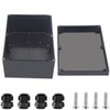 Otdorpatio Project Box ABS Black Electrical Boxes IP67 Outdoor Waterproof