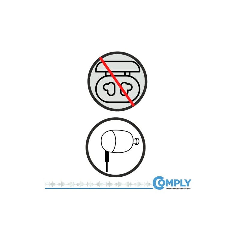 Comply 3 Pairs TRZ-SC Ear Plugs for Most In-Ear Headphones