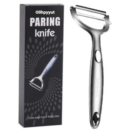 Olihpyyut Stainless Steel Peeler with Swivel Blade and Spring Design, Non-Slip Handle, Quick and Thin Peeling, Universal Peeler, Peeler
