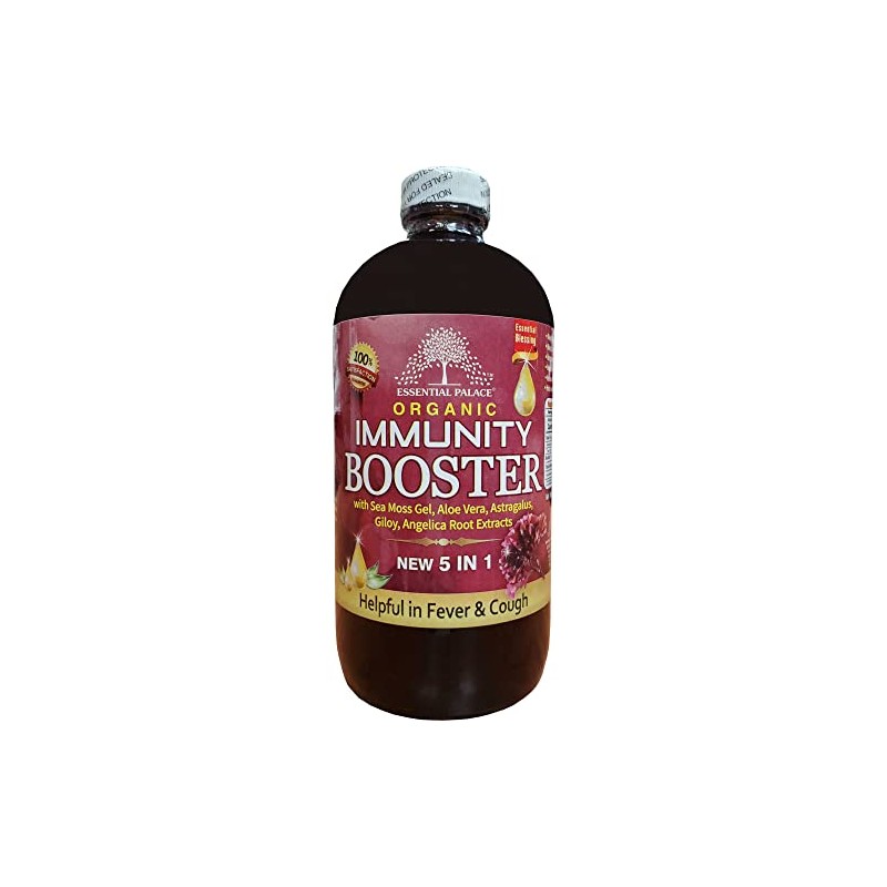 Organic Immunity Booster with SEA Moss Gel,Aloe Vera,Astragalus,GILOY,Angelica Roots EXTRACTS