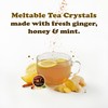 Pocas Honey Ginger Instant Tea Powder, Mint Flavor, Real Ginger