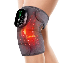 GVMSOR Knee Brace for Pain Relief,660nm&850nm Rechargeable Infrared Knee Devices 3 in 1 Portable Cordless Heating Pad Knee/Elbow/Shoulder
