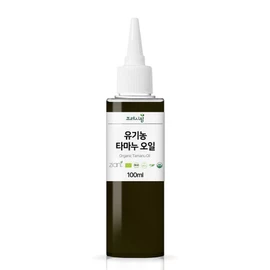 Organic Tamanu Oil Cold Pressed Unrefined Organic, 1 unit, 100ml / 유기농 타마누 오일 냉압착 비정제 오가닉, 1개, 100ml