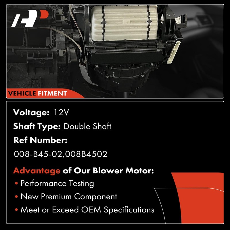 A-Premium HVAC Heater Blower Motor with Fan Cage 12V Replacement