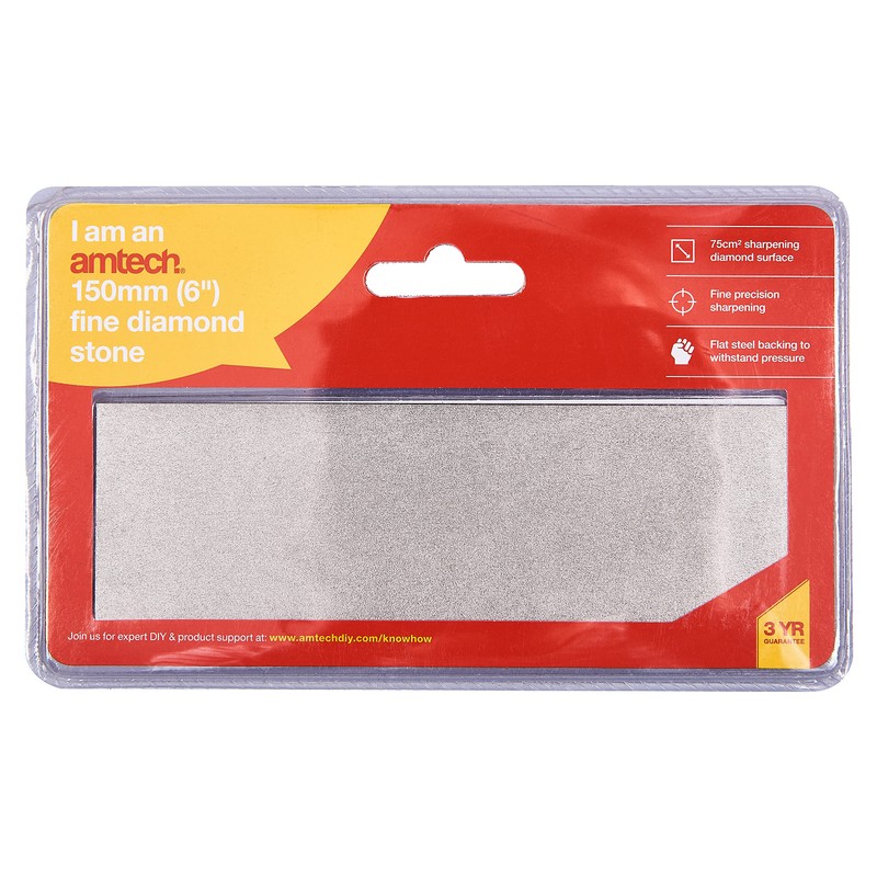 Amtech E2570 150mm (6") Fine Diamond Sharpening Stone
