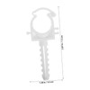 BUGUUYO 24pcs Pipe Support Clips Shaped Clamps for Water Pipes