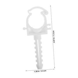 BUGUUYO 24pcs Pipe Support Clips Shaped Clamps for Water Pipes Secure Fixing Buckles for Tubing and Hose Installation Easy to Use Reliable Hold