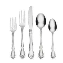 Oneida B552020A True Rose 20 Piece Everyday Flatware Set, Service For 4