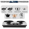 CUSIMAX Double Burners, 1800W Electric Hot Plate for Cooking Double