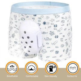 WEEOATAR Circumcision Underwear Protective Underwear Foreskin Surgery Boxer Briefs, Circumcision Kit Post-surgery Underwear with Protective Cover to Reduce Friction for Men (Dark Blue, M)